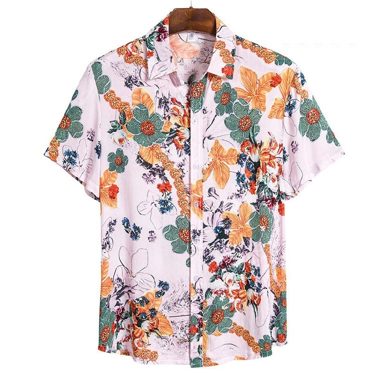 Floral Hawaiian Short-Sleeve Shirt — product view 8