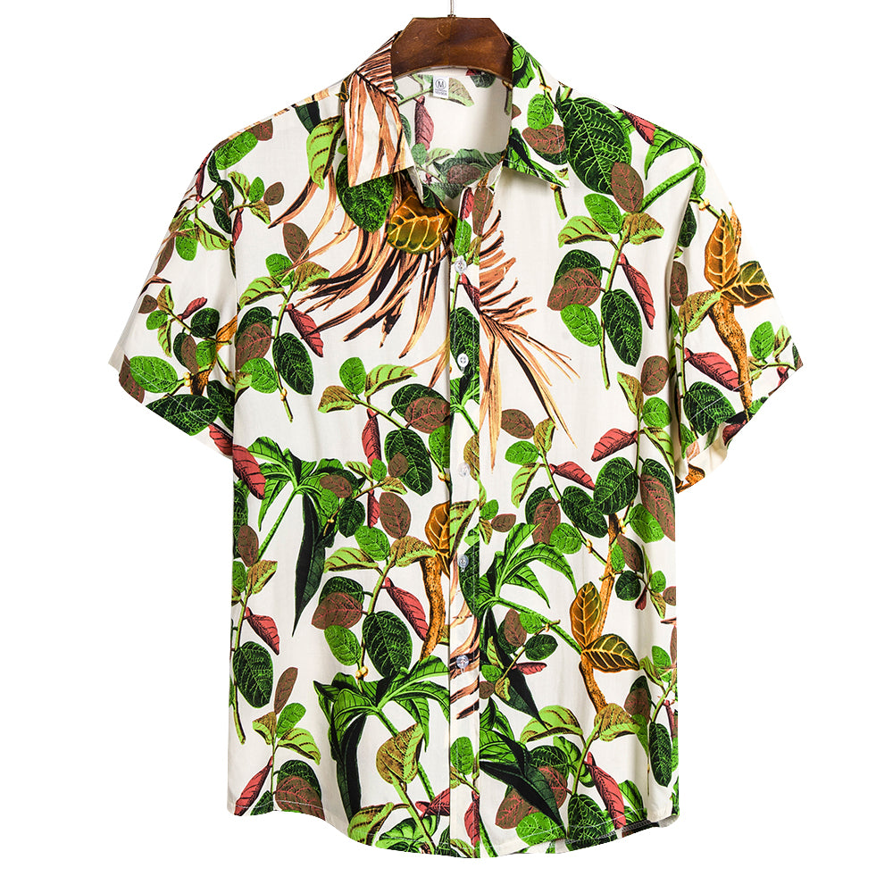 Floral Hawaiian Short-Sleeve Shirt — product view 2