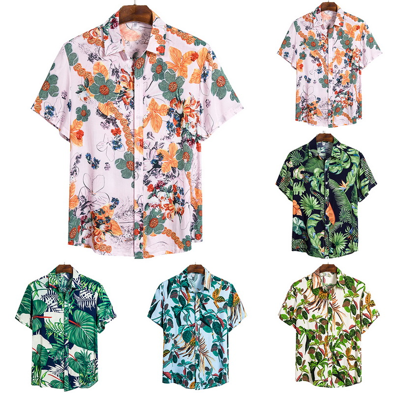 Floral Hawaiian Short-Sleeve Shirt — product view 1