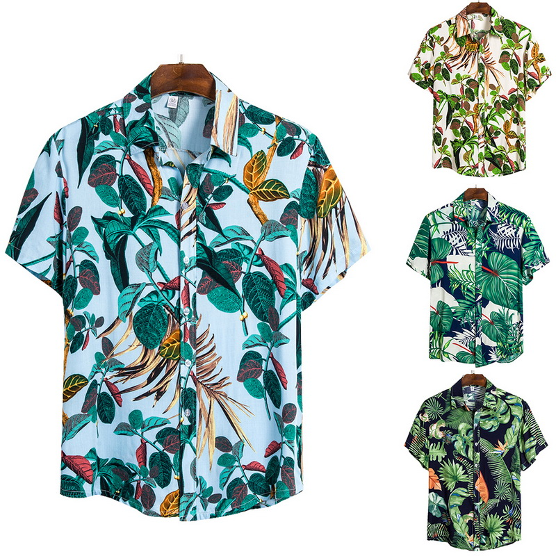 Floral Hawaiian Short-Sleeve Shirt — product view 3