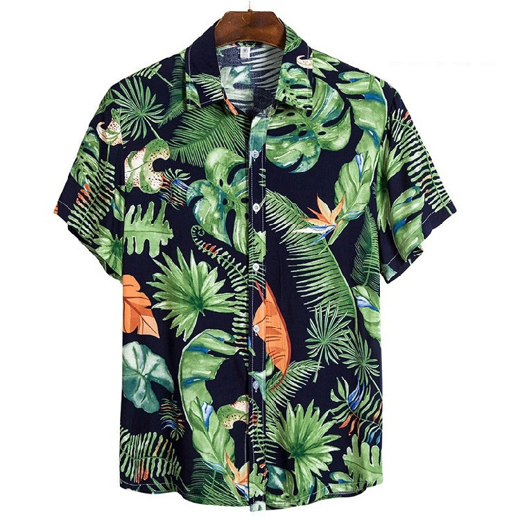 Floral Hawaiian Short-Sleeve Shirt — product view 6
