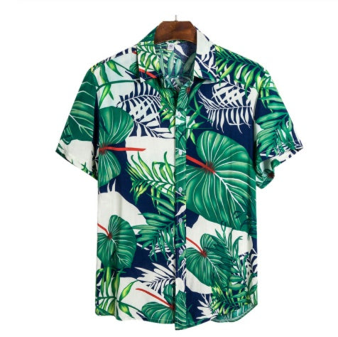 Floral Hawaiian Short-Sleeve Shirt — product view 4