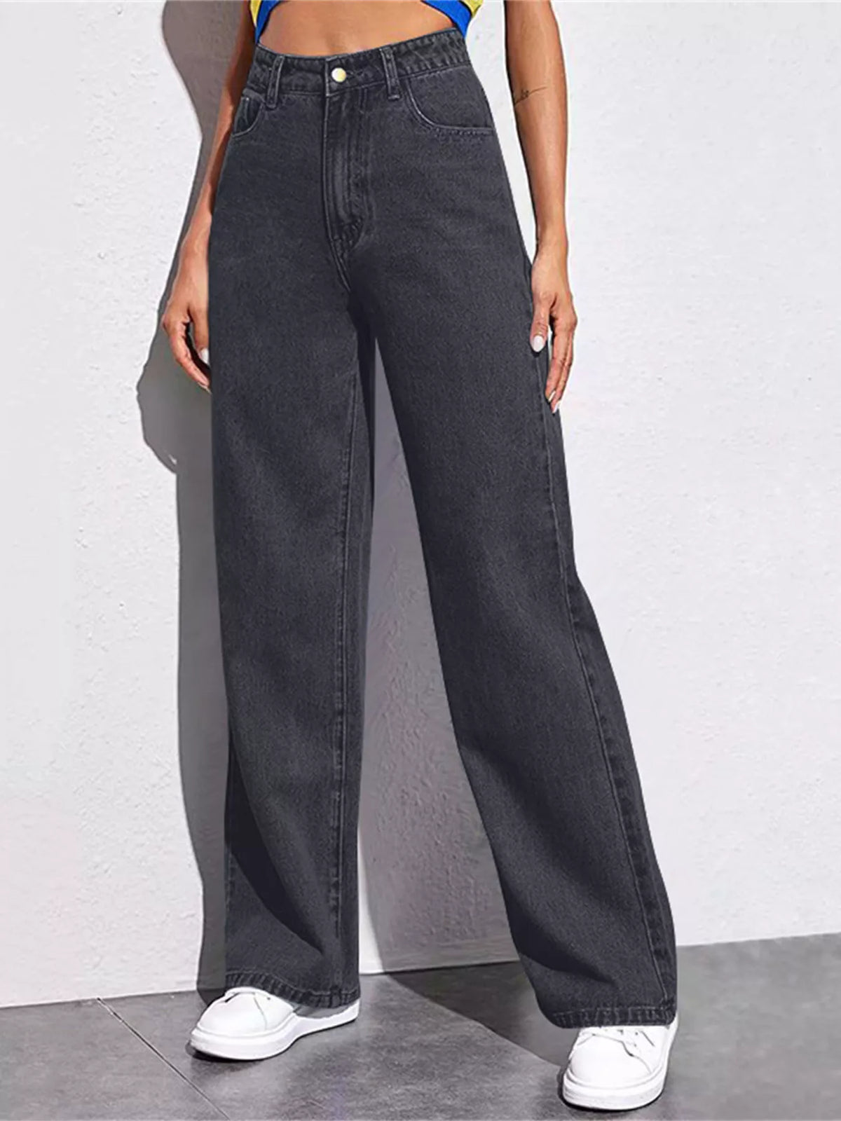 High-Waisted Wide-Leg Jeans — product view 1