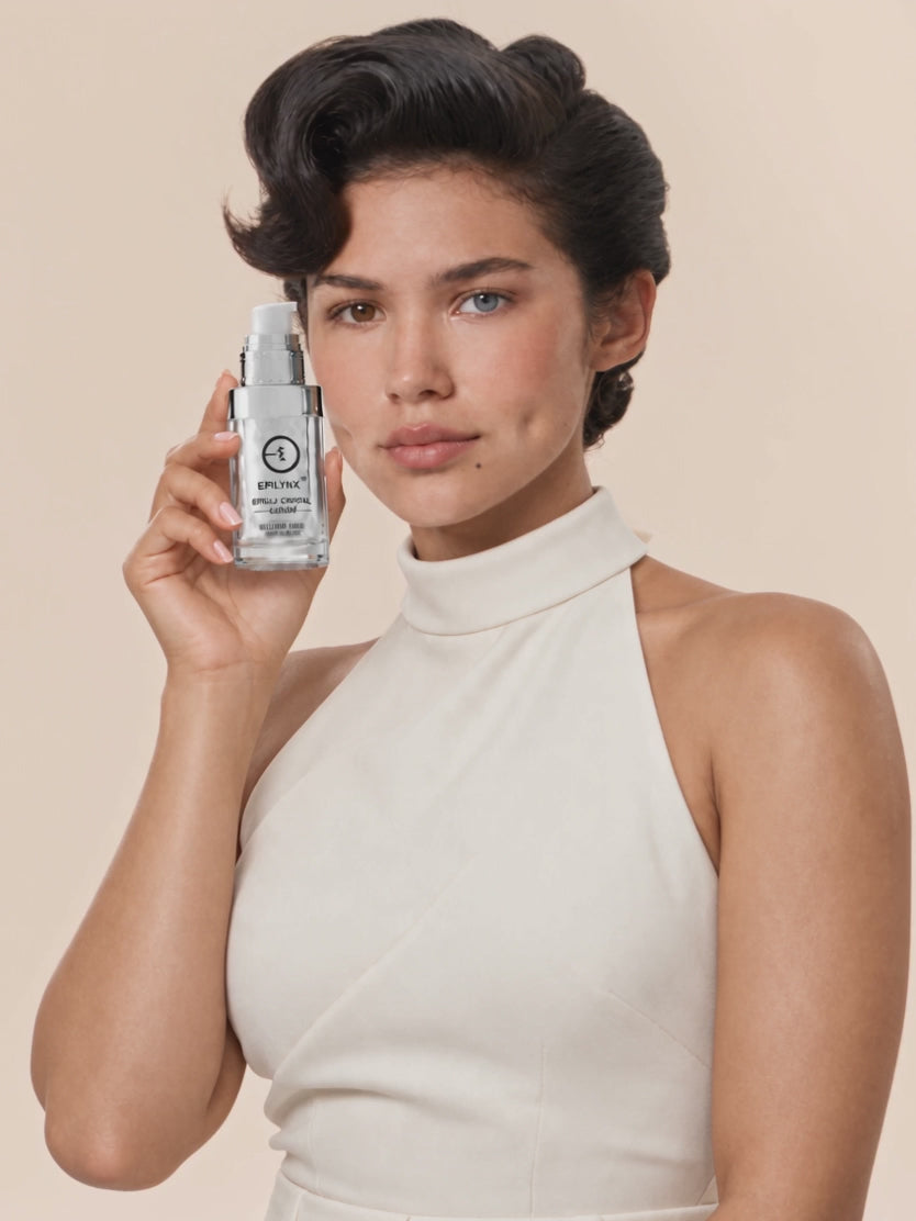 Valentina presenting the EpiLynx Brightening and Lifting Face Serum